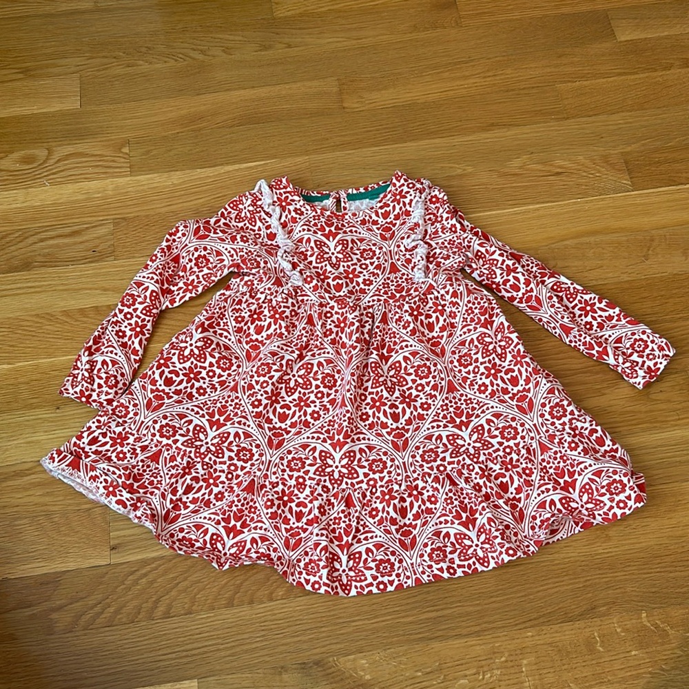 Boden Red dress- 2-3T